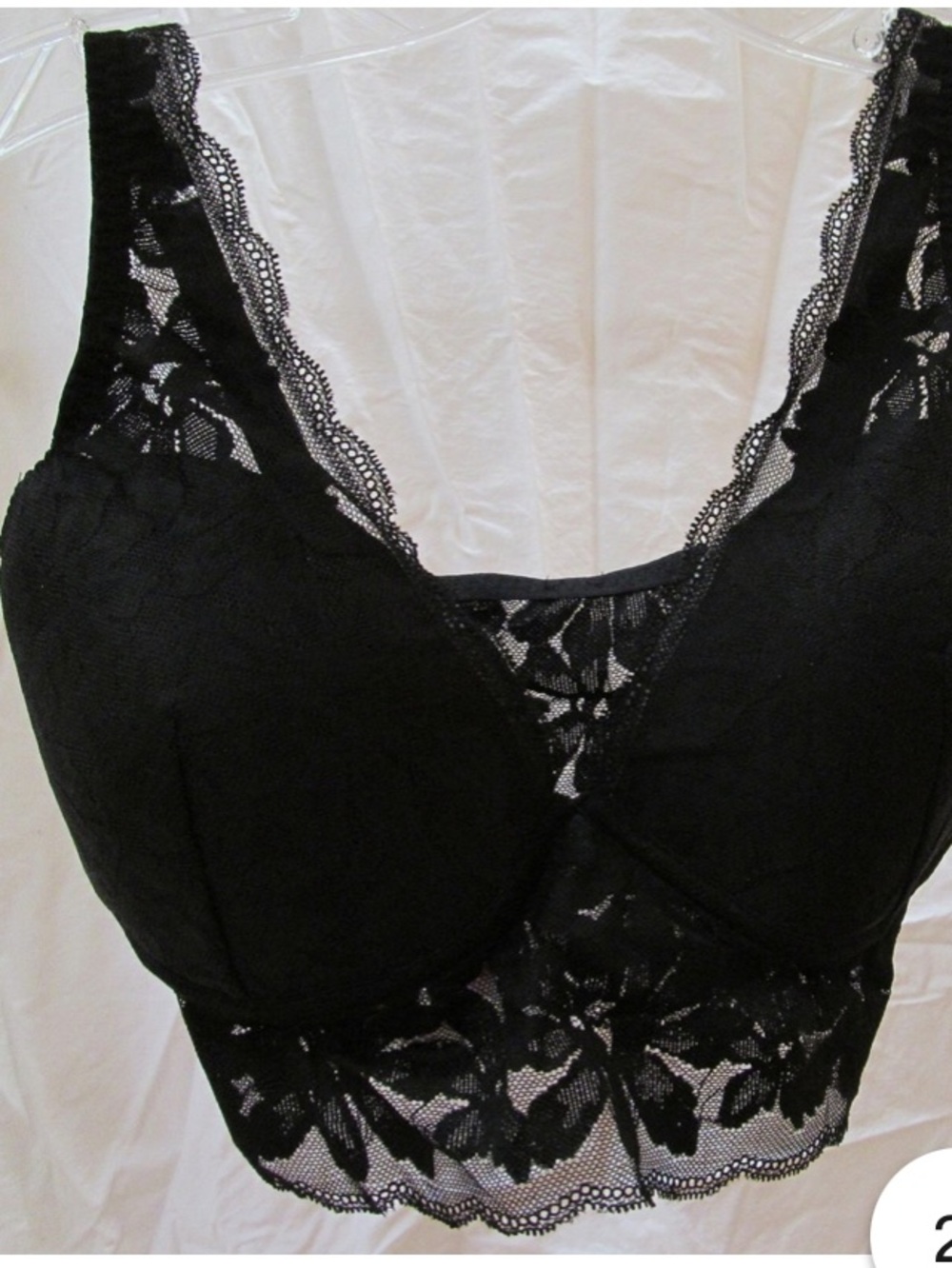 PINK Victoria's Secret Lace V-Neck Bralette - XL - Picture 3 of 16